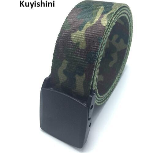 Unisex Canvas Belt Metal Plastic Buckle Military Nylon Training Belt Army Tactical Belts for Strap Jeans Camouflage Cinto