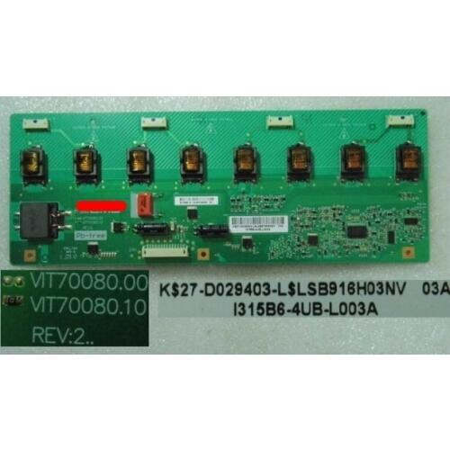 VIT70080.00 VIT70080.10 connect with HIGH VOLTAGE Logic board forL32K1A TLM32V67K T-CON connect board