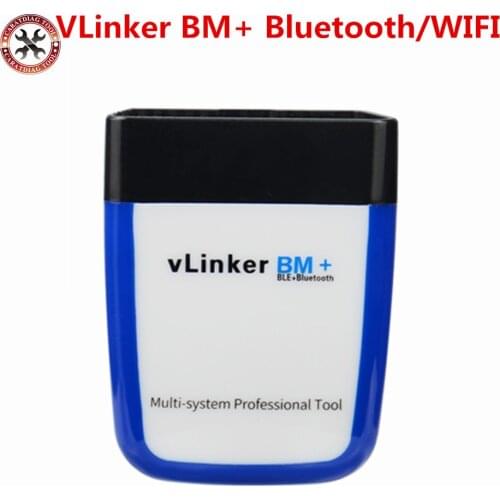 High Quality 100% Original Vgate vLinker BM+ OBD2 Bluetooth/WIFI Scanner for BMW BimmerCode Car Code Reader for iOS/Android/PC