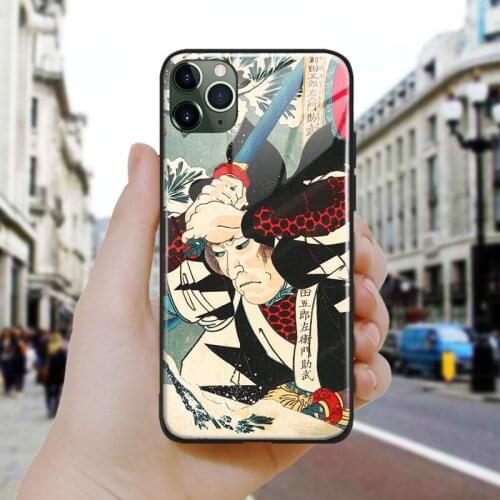 Yada Gorosaemon Suketake art soft Silicone Glass Phone Case Cover Shell For iPhone SE 6 6s 7 8 Plus X XR XS 11 12 Mini Pro Max