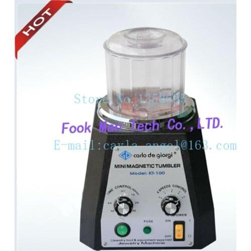 Jewellery making Free Shipping 220V Jewelry Polishing Machine CARLO DE GIORGI Mini Magnetic Tumbler