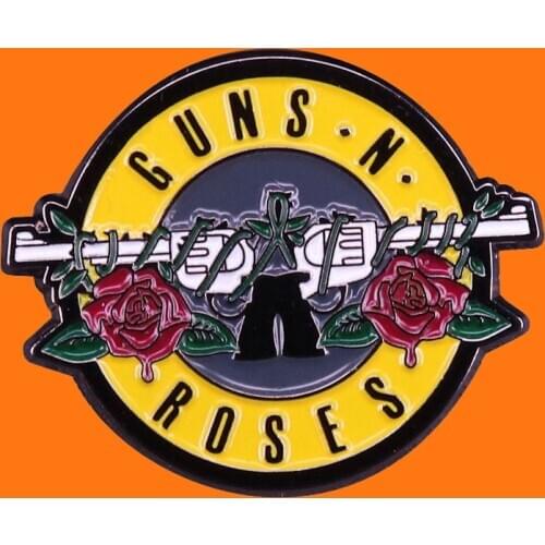 Rock'n'roll Enamel Pins Funny Metal Cartoon Brooch Backpack Hat Bag Collar Lapel Badges Men Women Fashion Jewelry Gifts