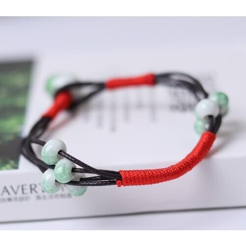 Women Handmade Ceramic Beads DIY Bracelets Bangle Retro Ethnic Style Girl Student Accessories Jewelry