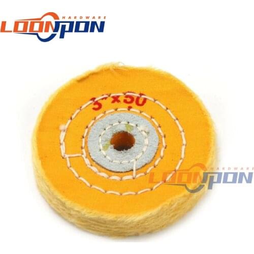 3inch/75mm Cotton Cloth Polishing Wheel Gold Silver Jewelry Mirror Polishing Wheel 50 Layers Grinding Tool 1PC