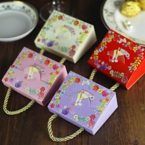 10Piece/lot Creative Wedding candy boxes Birthday Wedding Party candy gift packaging bags