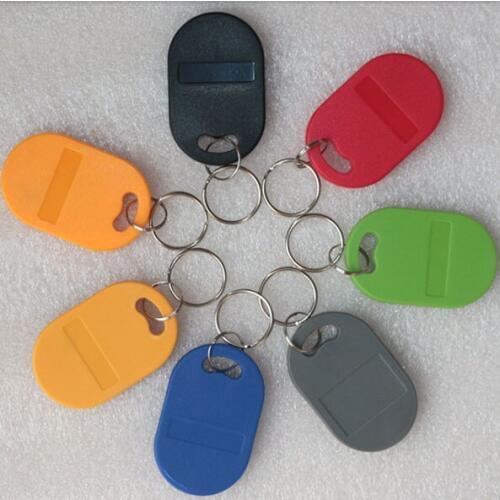 100Pcs/lot 13.5MHZ UID Changeable MF S50 1K IC Keys Keyfobs Token Tags S50 NFC Clone Copy Back door Rewritable Blank Card