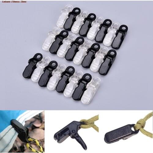 12Pcs New Awning Clamp Reusable Tarp Clips Tie Down Snap Hangers Tent Camping Tighten Survival Tool 2 Colors