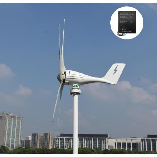 400W500W600W 12V/24V 3 / 5 Blades For Home Residential Low Start Up Wind Turbine Generator Kit+ PWM Charge Controller