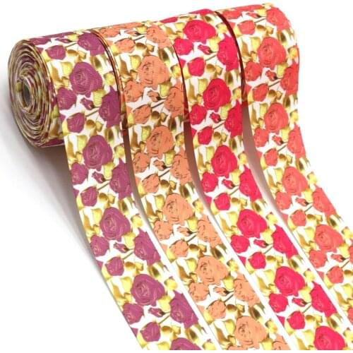 New 1-1/2 38MM rose ribbon 10 yards DIY handmade material hair bow hair bow wedding decoration crafts grosgrain