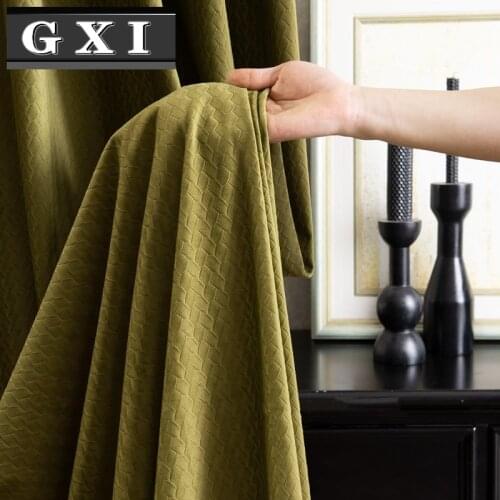 Nordic Velvet Curtains Olive Green Velvet Curtain Blackout Curtains Bedroom for Living Room Orange Dark Green Curtain Custom