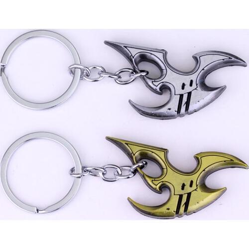 MQCHUN Game Star Craft 2 Protoss Keychain Dota 2 Metal Pendant Keyring Fashion Car Key Chain For Key Holder Cool Gifts
