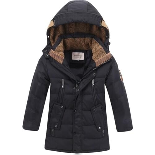 8~18Year Autumn Winter Baby Boys Jacket Jacket for Boys Children Jacket Kids Hooded Warm Outerwear Coat for Boy Clothes