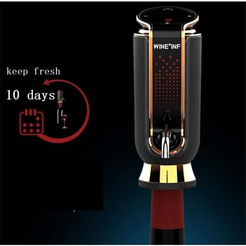 Electric Red Wine Decanter Vacuum Fresh-keeping Wine for 10 days Automatic Quick Wine Aerator Adjustable Wine output USB Charge