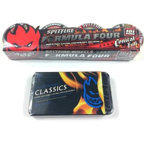 Spitfire Wheel Red Color 52*32 Size Skateboard Wheels 101A.Hardness High Rresilience Professional Polyurethane Bearing Parts