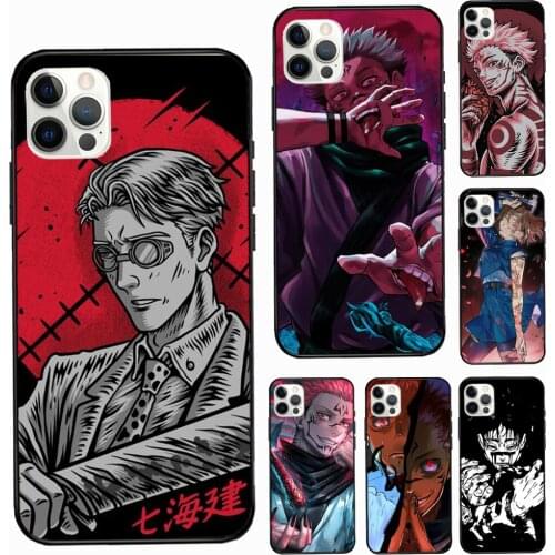 Anime Jujutsu Kaisen Soft Cover For Apple iPhone 11 12 Pro Max mini SE 2020 X XR XS Max 7 8 Plus Phone Case