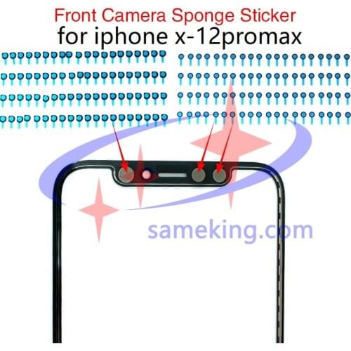 100pcs Front Camera Sensor Ring Face Recognition Sticker Sponge for X/XS/XS MAX/11/11PRO/11 PRO MAX Camera Foam Slice Pads Parts