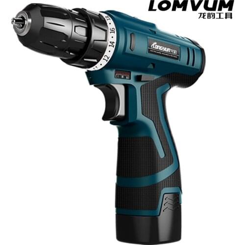 12V lithium drill rechargeable hand drill electric drill multi-function household electric screwdriver electric turn