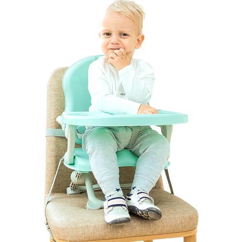 Portable Feeding Chair Smarty Comfort Folding Baby Booster Seat Infant Seat Safety Belt Booster Dining Chair