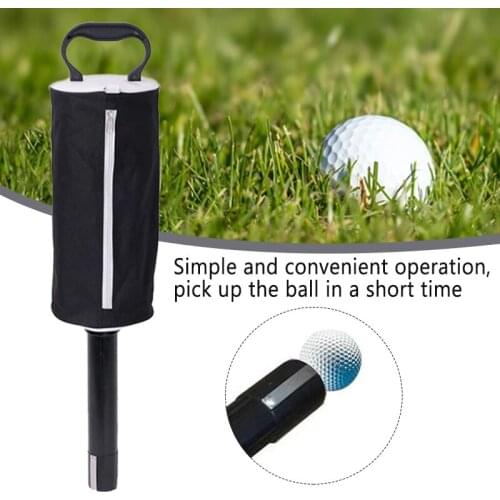 Golf Ball Picker Detachable Ball Picker No Need to Bend the Ball Picker Collector and Canvas Bag MC889