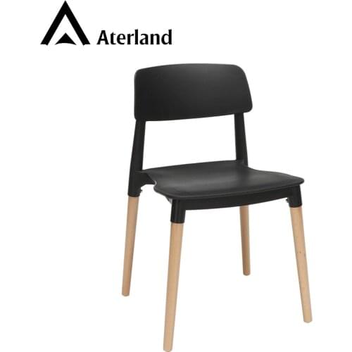 Aterland Modern Chair, Solid Natural Wood Legs, Easy to Assemble