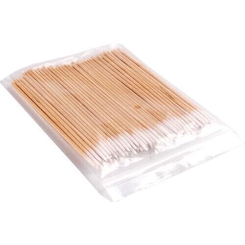 10 Bags 100pcs/bag Wooden Cotton Stick Swabs Buds For Cleaning The Ears Eyebrow Lips Eyeline Tattoo Makeup Cosmetics