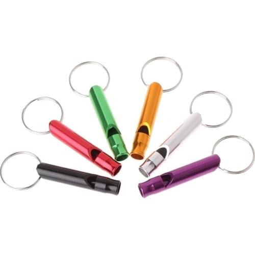 Pet Training Whistle Dogs Puppy Sound Portable Flute Aluminum Alloy Random Color