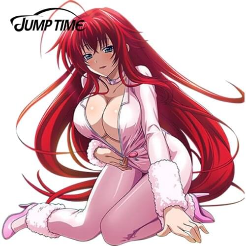 JumpTime 13cmx12.6cm Cartoon Car Decoration High School DxD Anime Sticker Refit Accessories Waterproof Vinyl Styling Car Sticker