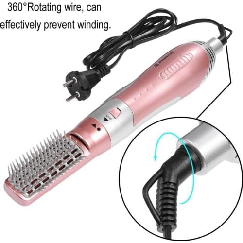 3 in 1 Rotating Hair Brush Automatic Ionic Hair Brush Dryer Hair Curling Straightening Comb EU