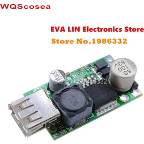 WS16 LM2596 HV 3A 15W 5V USB Charger Module DC To DC 7-56V 9V 12V 24V 36V 48V Step Down to 5V Buck Converter Power Supply Module