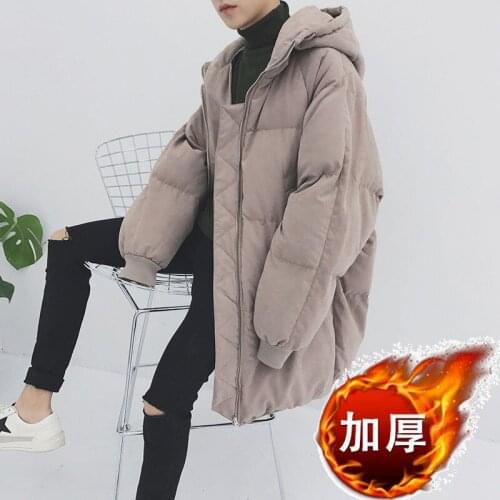 YIKUO Men's Long Parkas