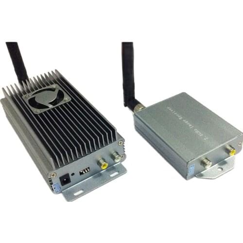 10W w/ special cooling fan 4ch 2.4G Wireless transceiver 2.4G vidoe audio Transmitter Receiver for drone FPV transceiver