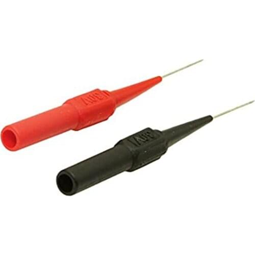 2Pcs Test Probe Instrument Parts & Accessories Needle Multimeter Tools Black/Red For Banana Plug Car Test Puncture Line