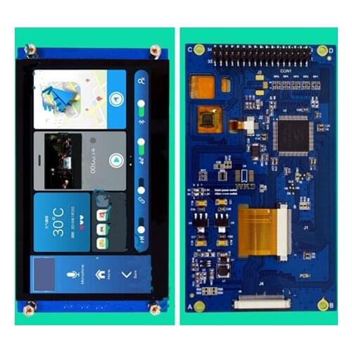 4.3 inch 65K 40P/34P TFT LCD G+G Capacitive Touch Screen with PCB Board 16Bit MCU Interface 480(RGB)*272 I2C CPT Interface