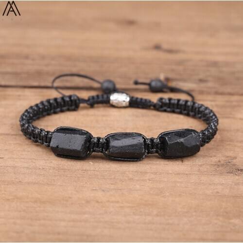AMAZETSH Black Bracelets