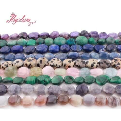 Freeform Apatite Amazonite Tiger Eye Beads Natural Stone Bead For DIY Necklace Bracelet Jewelry Making Making 5x8-10x12mm 15"