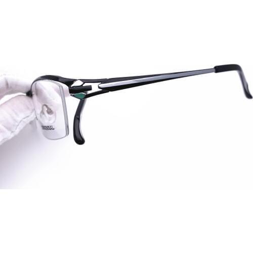 Belight Optical Japan Design Sports Titanium Half Rimless Frame Men Big Face Prescription Semi Eyeglasses Optical Eyewear 1815