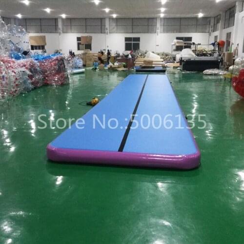 Free Shipping Inflatable Airtrack Customized 2M Width 6M Length Cheerleading Gymnastics Mat DWF Air Track Mats Tumbling Track
