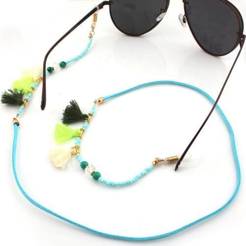 Tassel Eyeglass Beads Chains Eyewears Sunglasses Jewelry Reading Glasses Chain Cord Holder Beading Women Tassel Neck Strap Rope