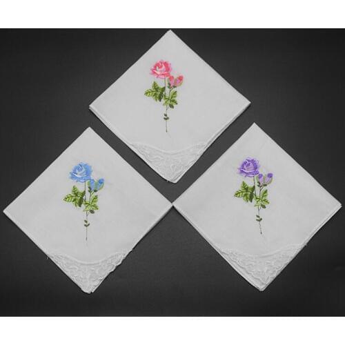 Flowers theme handkerchief Flower handkerchief family handkerchief custom handkerchief a gift for parents