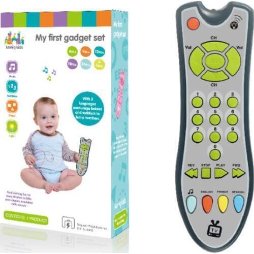 Baby Music TV Mobile Phone Remote Control Electric Numbers Learning Educational Kids Toy Gift E65D