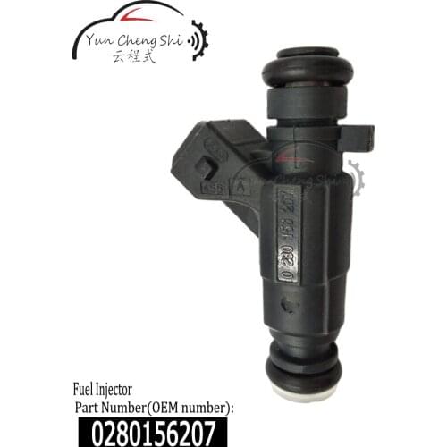Black Color Four Holes Fuel injector Nozzle 0280156207 For Chery Tiggo Geely
