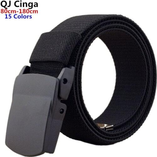 Canvas Belt with Plastic Buckle 80cm-180cm Is Unisex Student Military Training Belts Мужские и женские универсальные ремни