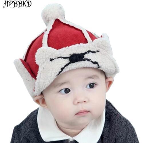 HPBBKD Winter Super Warm Baby Ear Protecting Hats Baby Cap For Girl Kids Newborn Hat beanies Wool Cap For Girls Boy GH440