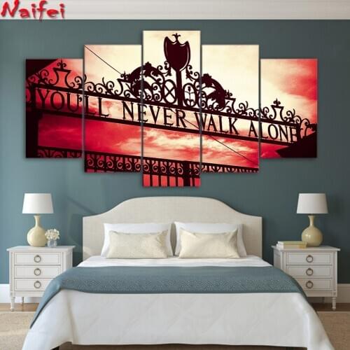 You Will Never Walk Alone Painting 5 pcs Full Square/Round Drill 5D DIY Diamond Painting Embroidery Cross Stitch kits room decor
