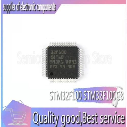 5 PCS STM32F100 STM32F100C8T6B STM32F100C8T microcontroller chip