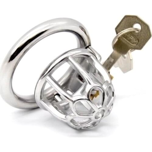 2020 Newest Male Stainless Steel Chaste Bird Cage Penis Cage Chastity Restraint Device Stealth Lock Cage Sex Products G262C
