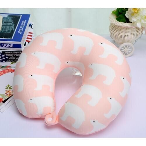 Newest Polar Bear U Type Travel Pillow Neck Cushion For Neck Fashion Soft Healthy cushion Airplane Driving Home Decoration