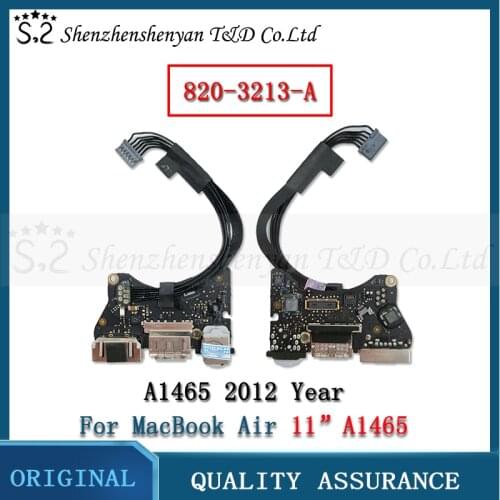 Original A1465 DC-IN I / O Power Board USB DC Power Socket for MacBook Air 11 "Mid 2012 Year 820-3313-A