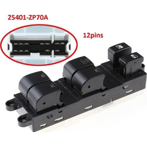 For Nissan Xterra Frontier Crew Cab 2005-2012 Power Master Window Lift Control Switch Front Left Driver Side 25401-ZP70A
