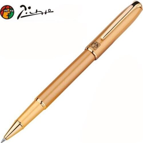 Picasso 916 Metal Golden Malage Pimio Noble Roller Ball Pen Writing Pens And Original Gift Box For Best Stationery